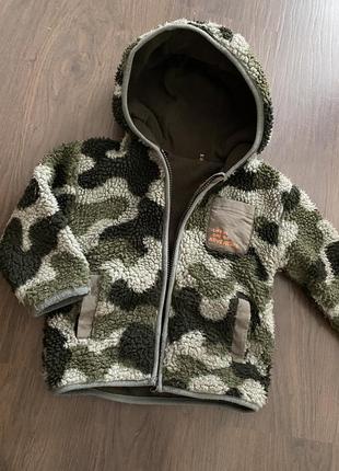 Флисовая кофточка курточка мехушка на мальчика 1,5-2 года 3 года
