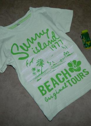 3 роки футболка дитяча світло-зелена на хлопчика palomino