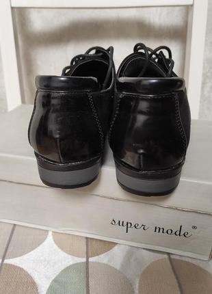 Новые кожаные замшовые туфли на шнурках3 фото