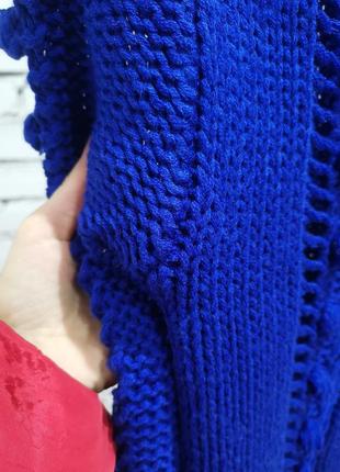 Теплий синий свитер с3 фото