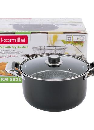 Каструля-фритюрниця kamille km-5821 4.0 л