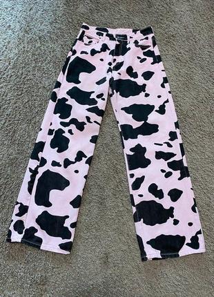 Джинсы shein pink cow оригинал2 фото