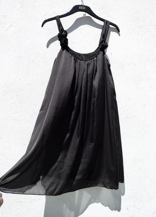 Элегантное чёрное платье vila clothes1 фото