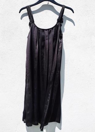 Элегантное чёрное платье vila clothes8 фото