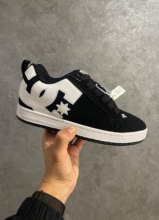 Чоловічі кросівки dc shoes court graffik black/white