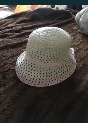Шляпка с розовой лентой.4 фото