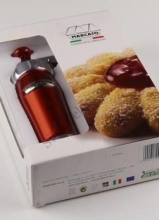 Кондитерський прес-шприц marcato biscuits rosso червоний7 фото