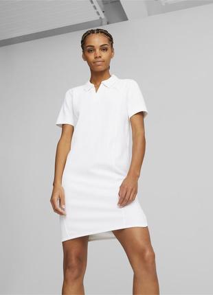 Платье футболка поло puma теннисное женское белое опт