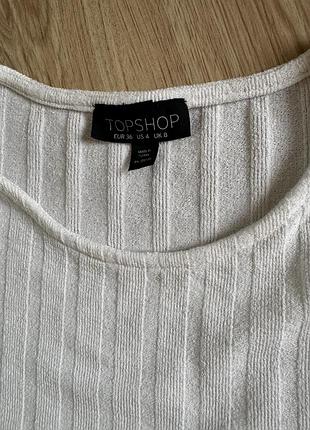 Стильний  топ,майка в рубчик  topshop3 фото