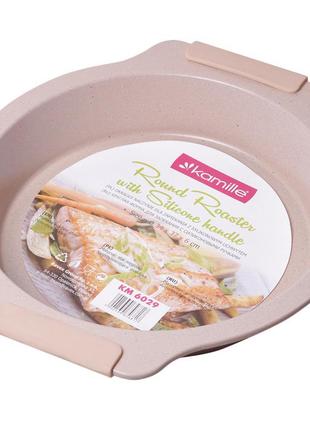 Форма для випічки kamille km-6029 34 см бежева