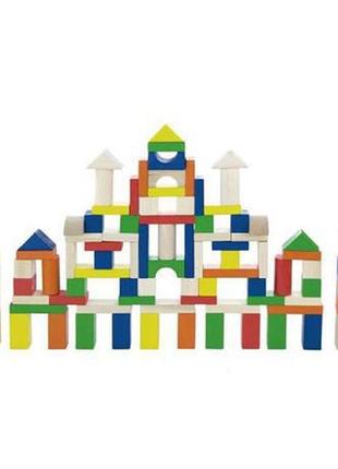 Набір будівельних блоків viga toys 100 шт. (2,5 см) 50334