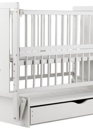 Ліжечко дитяче babyroom ведмежа m-03 маятник, ящик, відкидний ...5 фото