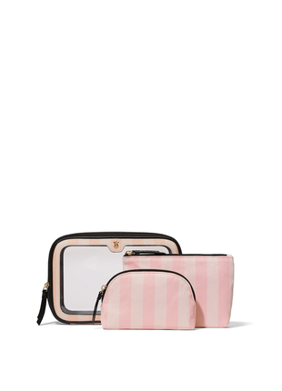 Косметичка 3в1 victoria's secret 3-piece makeup bag2 фото