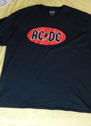 Футболка мерчова гурту ac/dc,оверсайз.