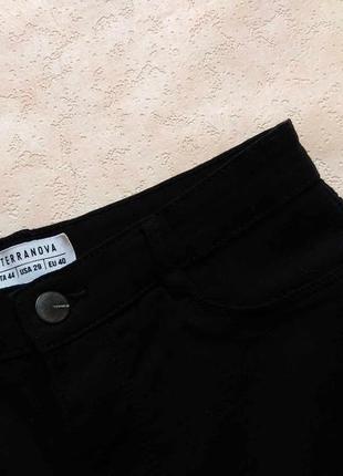 Брендові чорні джинси скінні з високою талією terranova, 40 розмір.3 фото