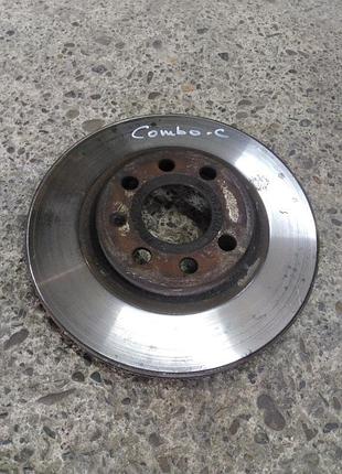 Передній гальмівний диск opel combo c, опель комбо ц. 260x24.