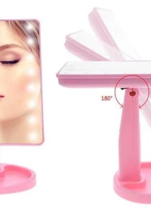 Косметичне дзеркало magic makeup mirror з led підсвічуванням2 фото