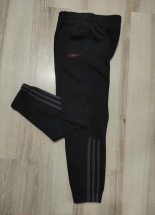 Теплі спортивні штани adidas, утеплені штани споривки на 9-10 років7 фото