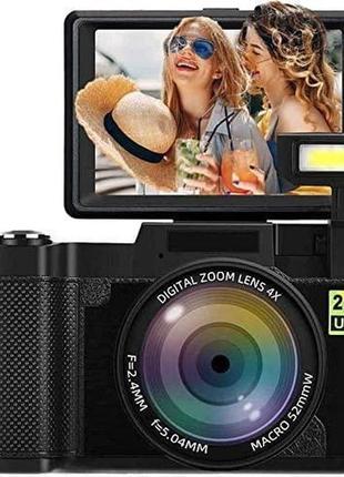 Цифрова камера для відеоблога 2.7k 30mp фотоапарат із відкидні...