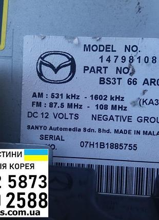 Магнітола mazda 3 bk 2003-2008 bs3t66ar0 5