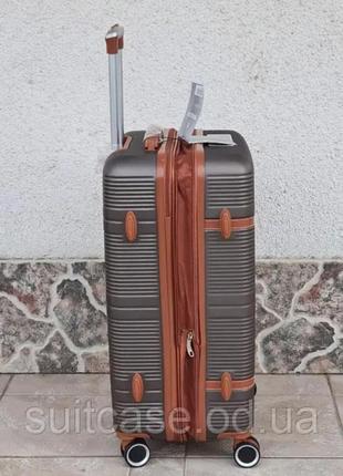 Большой  чемодан  с увеличением размера airtex 629 графитовый  france 🇫🇷 ♥️2 фото