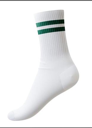 Шкарпетки "спорт. біло-зелені" жіночі