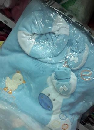 Конверт плед ковдру для новонародженого, конверт для виписки4 фото