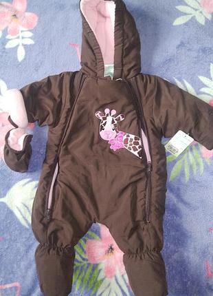 Комбинезон деми okie dokie 0-3m сша новый