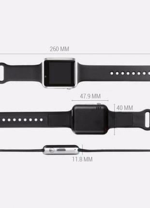 Смарт-годинник smart watch a1 розумний електронний зі слотом під sim-карту + карту пам'яті micro-sd.2 фото