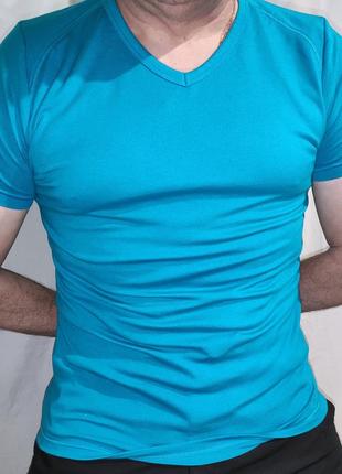 Стильная спорт фирменная футболка бренд domyo.decathlon.м