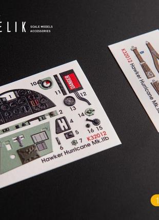 Декаль для модели самолета hurricane mk.iib ,