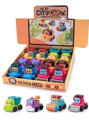 Набір машин jzd - 093 (36/2) ціна за 12 штук в блоці