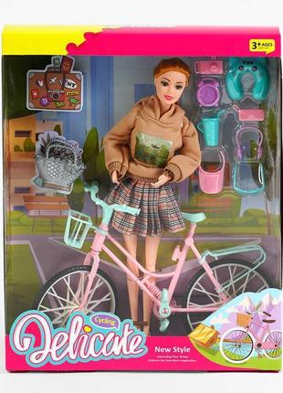 Лялька a 8-114 (48/2) велосипед, аксесуари, висота ляльки 30 с...