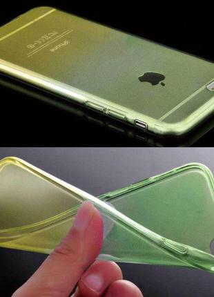 Чехол силикон градиент iphone айфон 6,6s