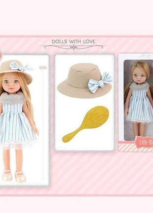 Лялька 91099 c (36) висота 33 см, капелюшок, щітка для волосся...