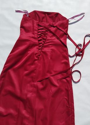 Вечернее длинное красное платье с корсетом berkertex emily fox8 фото