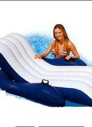 Intex крісло 58868 eu (3) у вигляді шезлонга+підлокітники, 180...