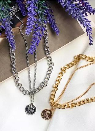Багаторівневий чокер на шию ланцюг ланцюжок