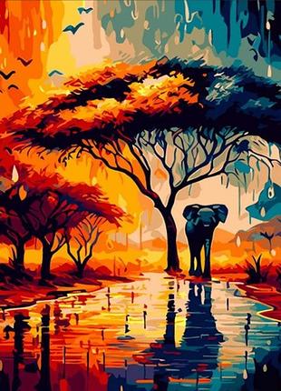 Набір для розпису за номерами колір африки strateg розміром 30...