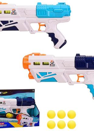 Бластер 648-51 2 кольори, стріляє водою та поролон. кулями, по...