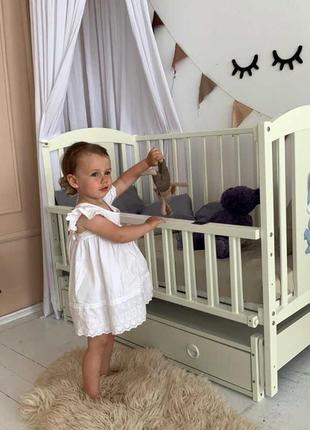 Гр ліжечко дитяче лілі "зайчик" (1) шарнір-підшибник з відкидн...