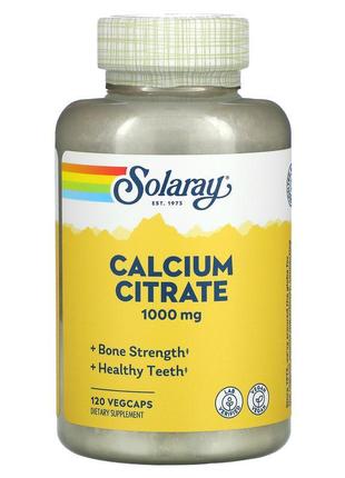 Solaray, calcium citrate, 250 mg, 120 vegcaps