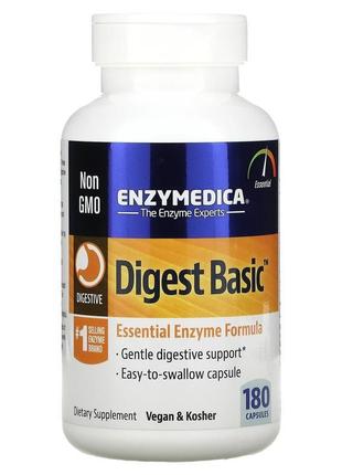 Enzymedica, digest basic, формула з основними ферментами, 180 ...