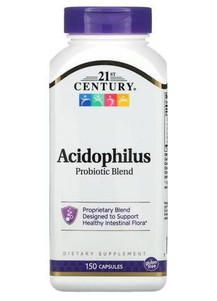 21st century, суміш пробіотиків acidophilus, 150 капсул