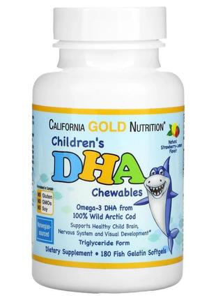 California gold nutrition, children's dha, дитячі жувальні таб...