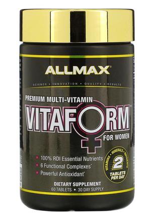 Allmax nutrition, vitaform, мультивітаміни преміальної якості ...