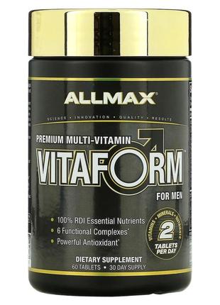 Allmax nutrition, vitaform, premium multi-vitamin for men, 60 ...