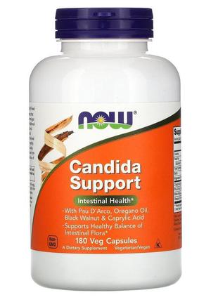 Now foods, candida support, 180 вегетаріанських капсул