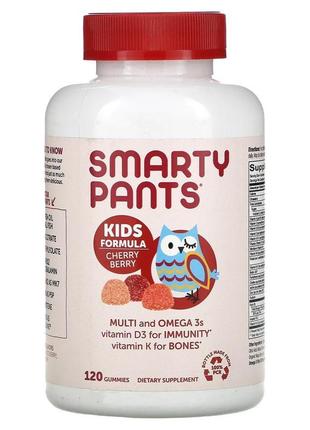 Smartypants, kids formula, multi and omega 3s, cherry berry, 1...