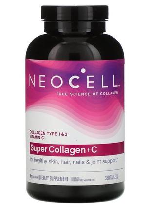 Neocell, super collagen + c, колаген типів 1 і 3 та вітамін c,...